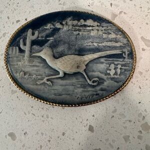 Soapstone belt buckle